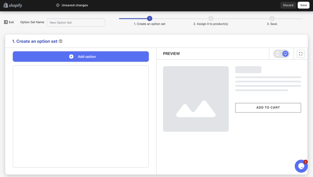 add size chart to product page shopify