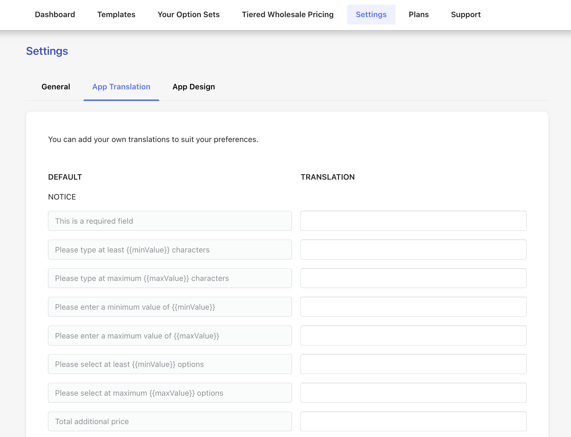 default translation app