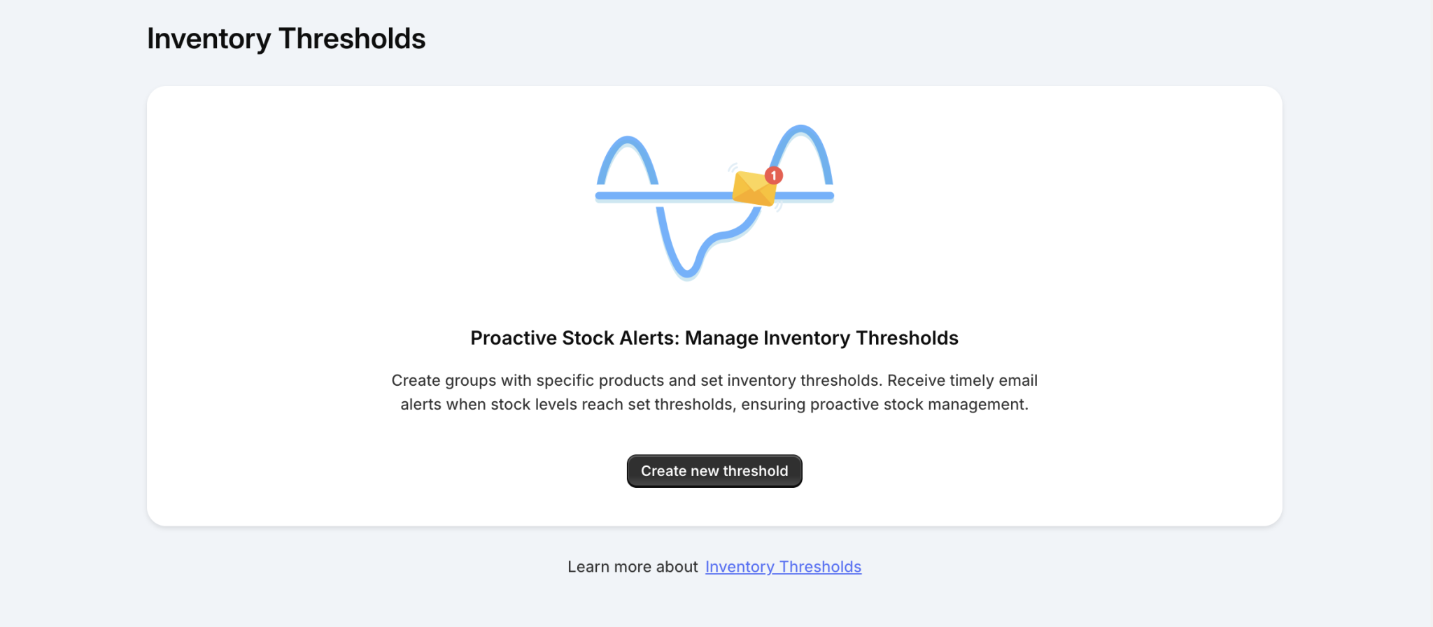 Create A New Inventory Threshold | EasifyApps