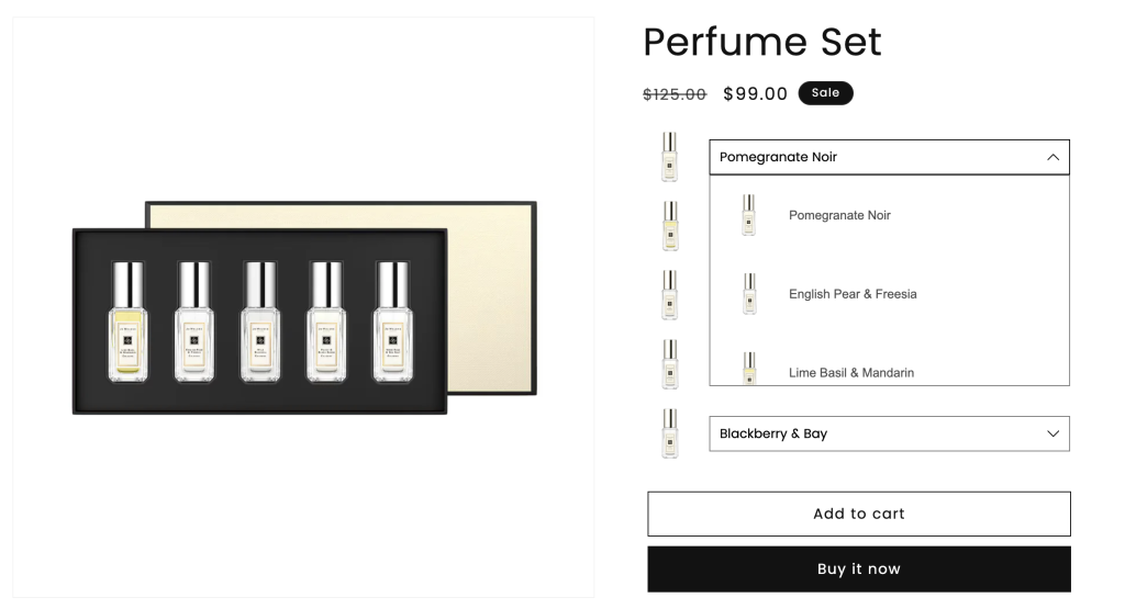 perfume set inventory management