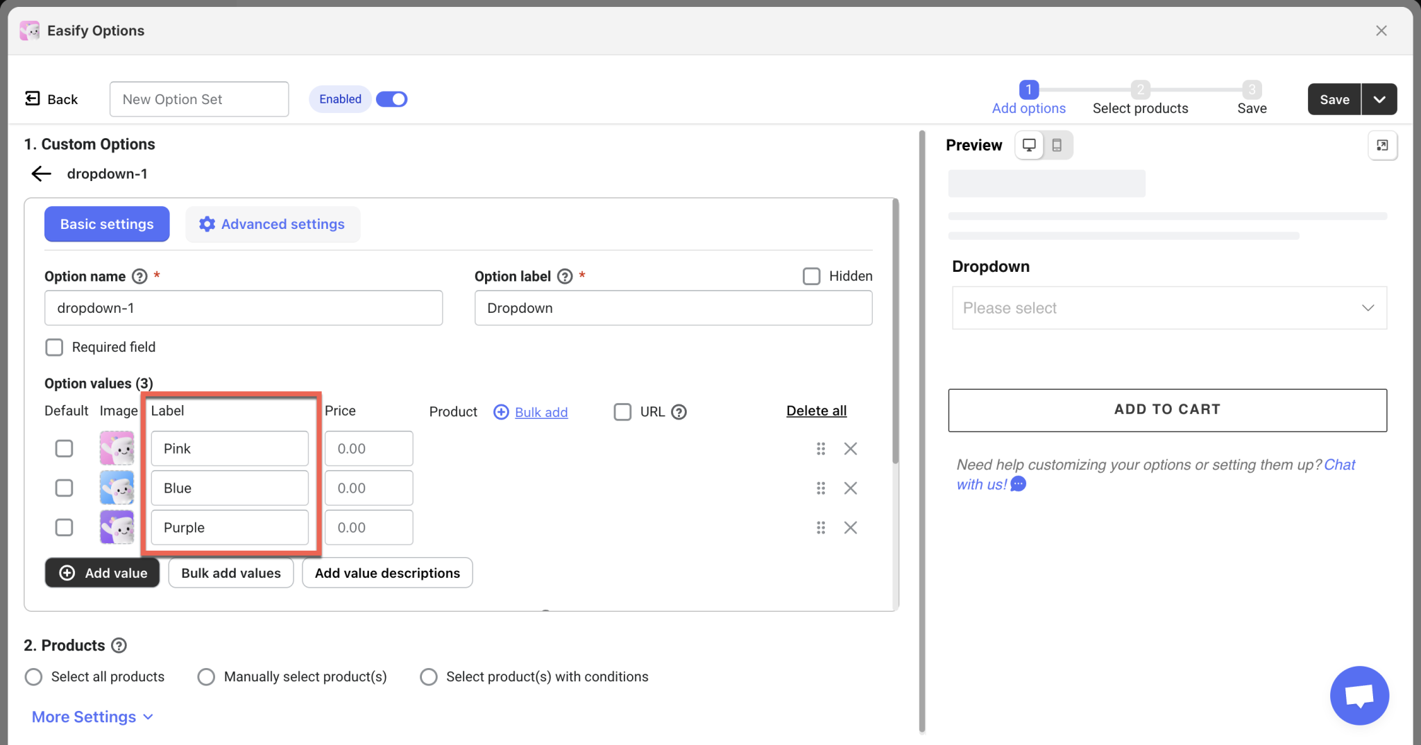 Switch Product Images Upon Custom Product Option Selection