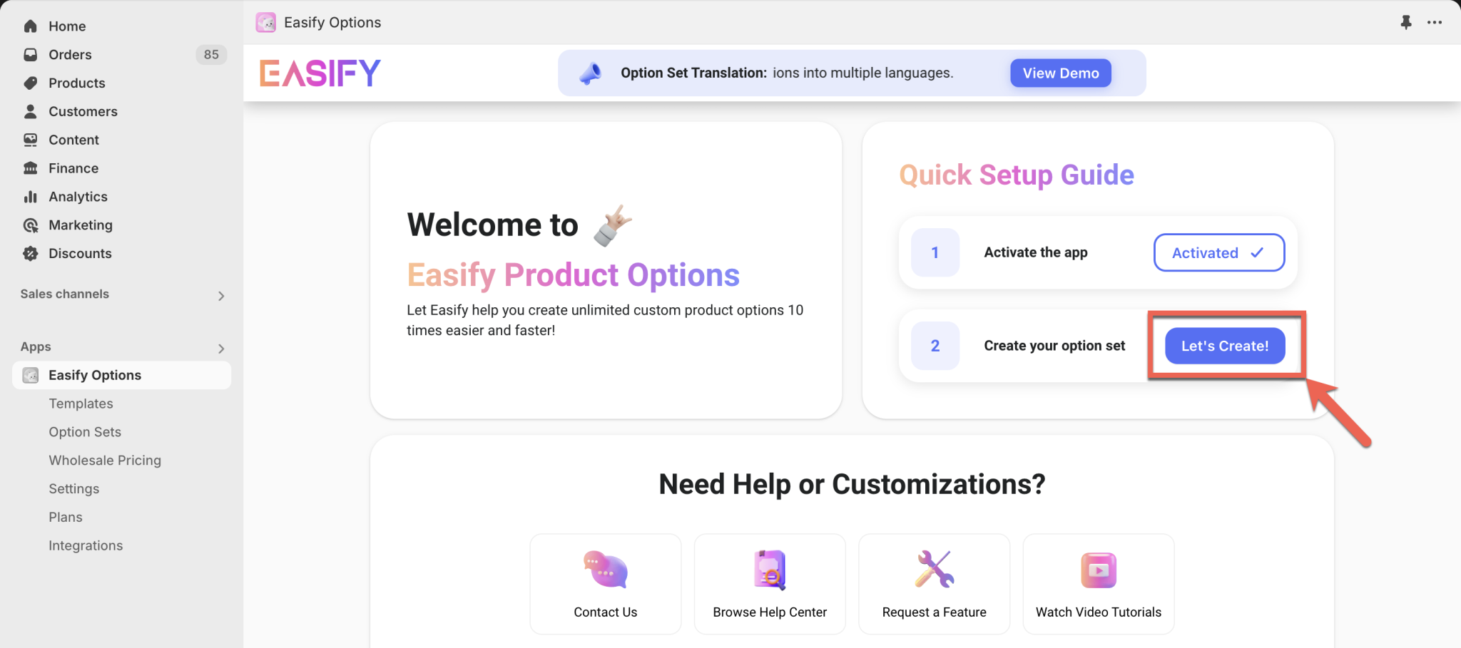 Use Ready-made Templates To Create Your Option Set | EasifyApps