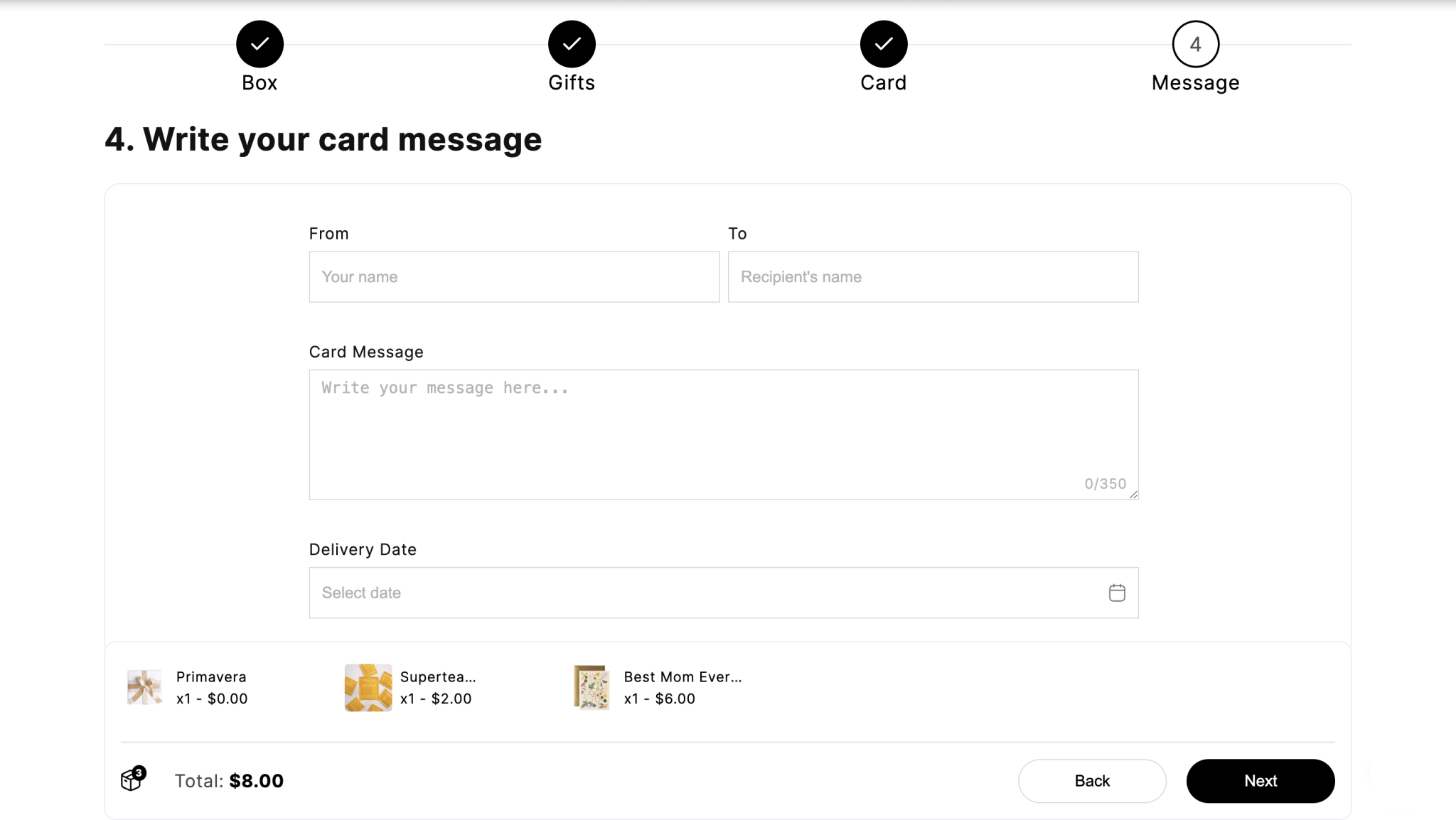Create Custom Fields/ Options | Easify Box Builder