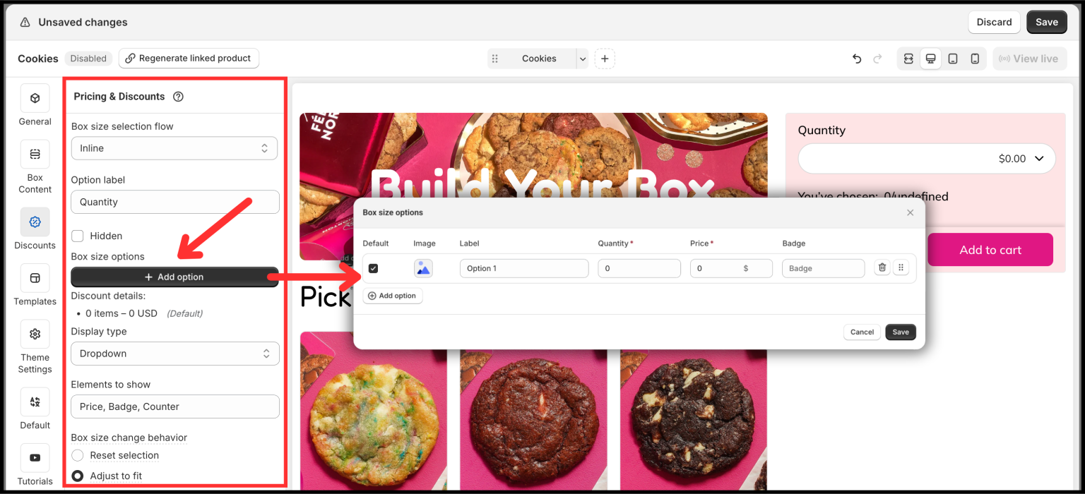 Predefined Box Sizes | EasifyApps