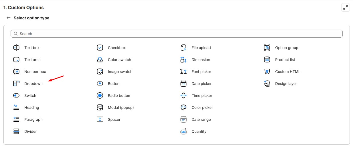 How to Add Dropdown in Shopify Product Pages