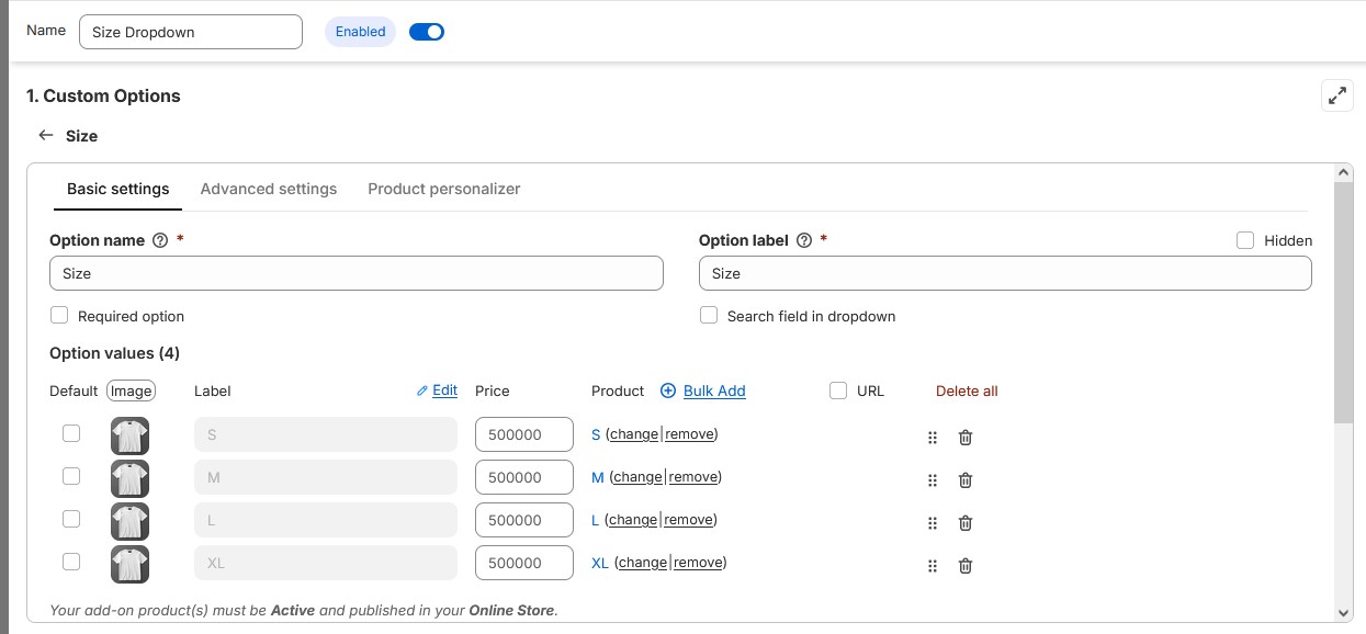 How to Add Dropdown in Shopify Product Pages